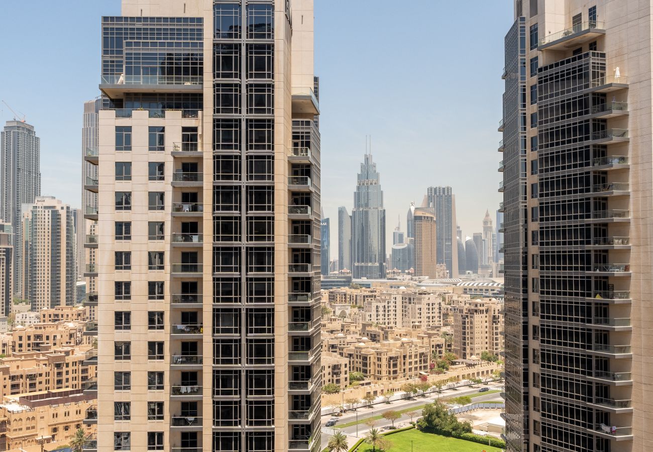 Appartement à Dubai - Vue des gratte-ciel du centre-ville | Détente | Moderne