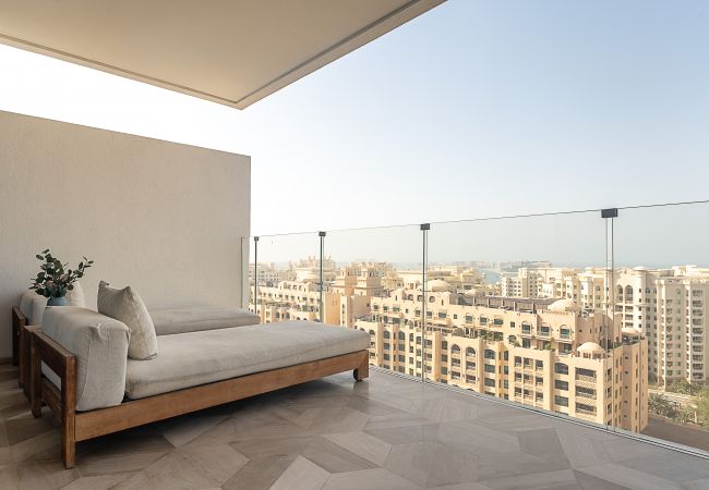 Appartement à Dubai - Vue sur la ligne d'horizon de Burj Al Arab | Immense balcon | Luxe