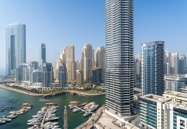  in Dubai - Stunning Marina View | Two Balconies | Study Room