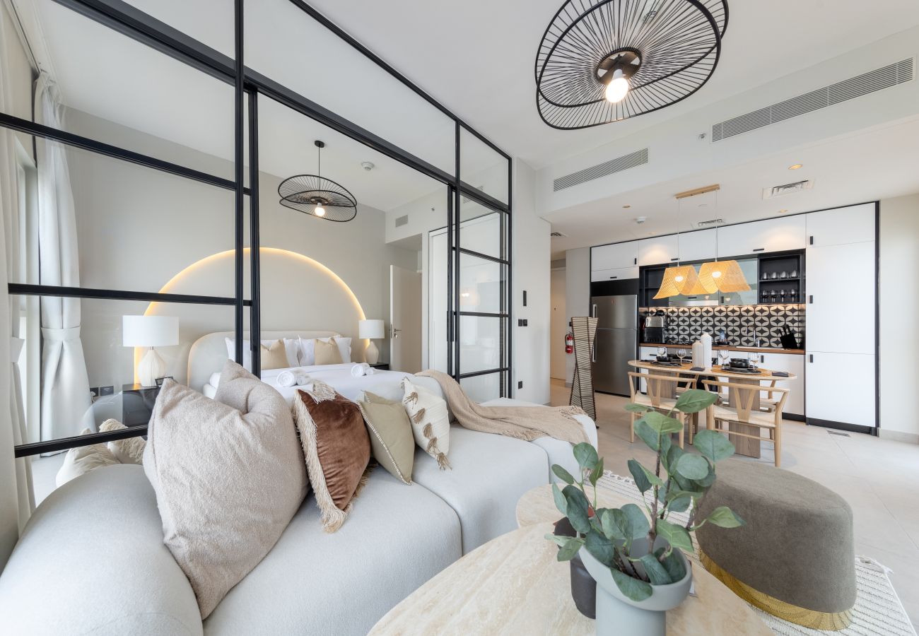 Apartment in Dubai - Beautiful Community View | Boho Chic Interiors