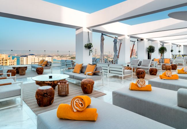 Апартаменты на Dubai - Вид на горизонт Бурдж-аль-Араб | Огромный балкон | Люкс