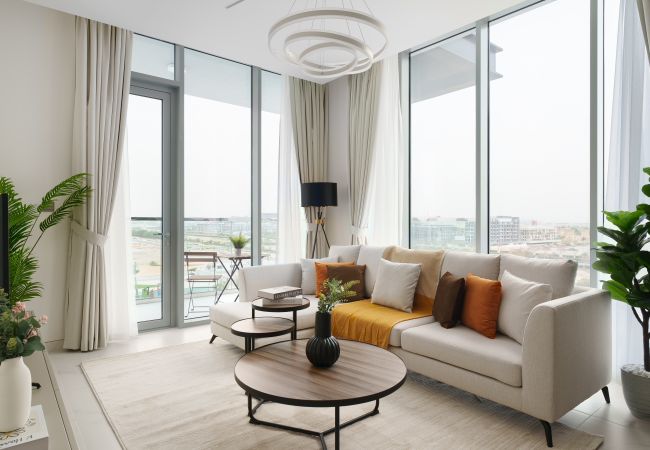 Апартаменты на Dubai - Вид на лагуну и небоскреб Бурдж-Халифа | Новая мебель